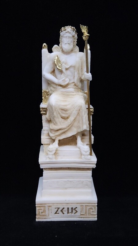 Zeus in Alabaster & Gold