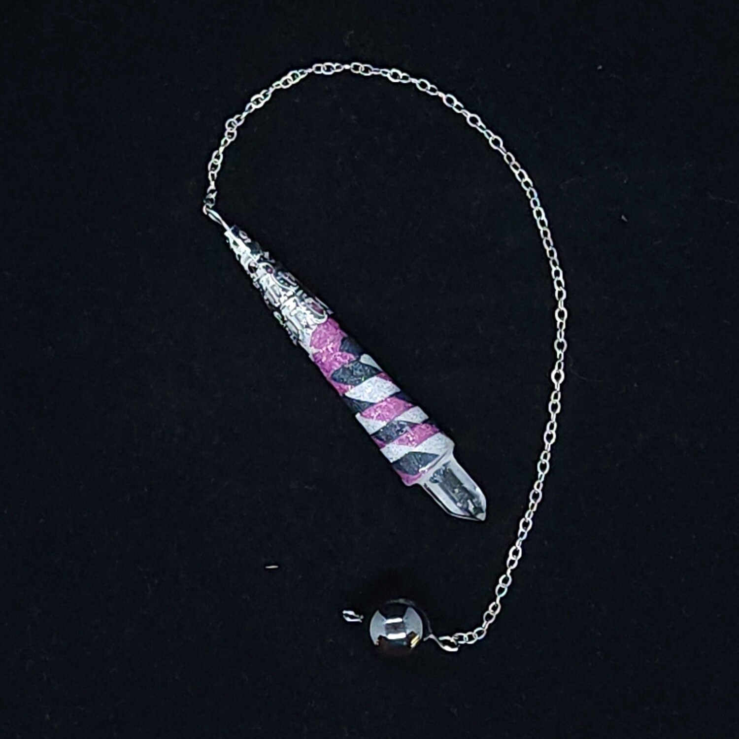 Quartz-Tipped Quilled Pendulum (#20003)