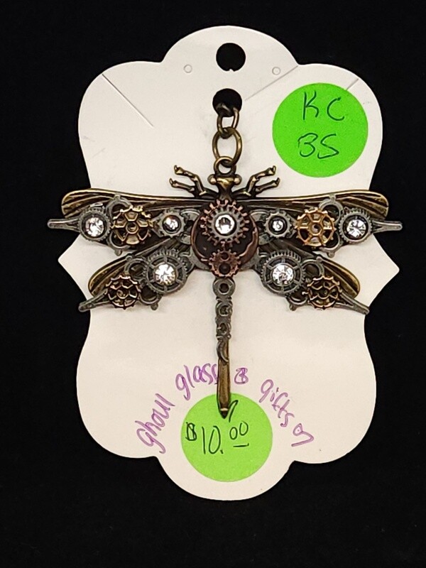 Steampunk Dragonfly Keychain (KC35)