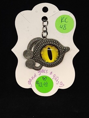 Pewter Eyeball Keychain (KC48)