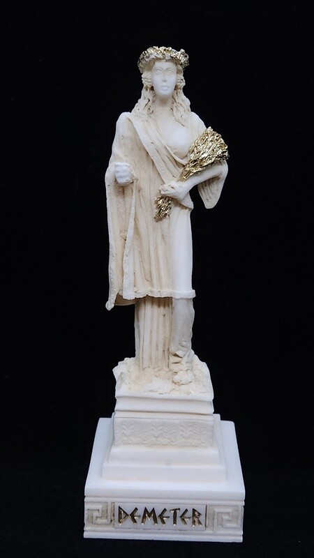 Demeter in Alabaster & Gold