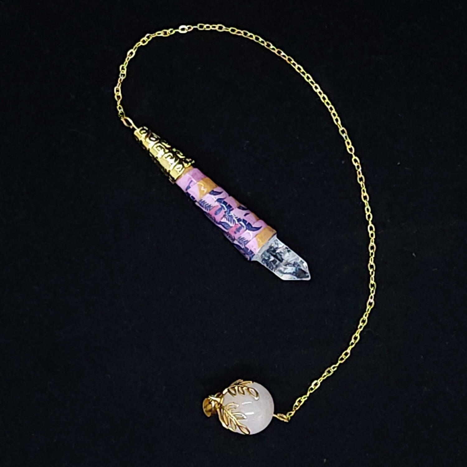 Quartz-Tipped Quilled Pendulum (#20010)