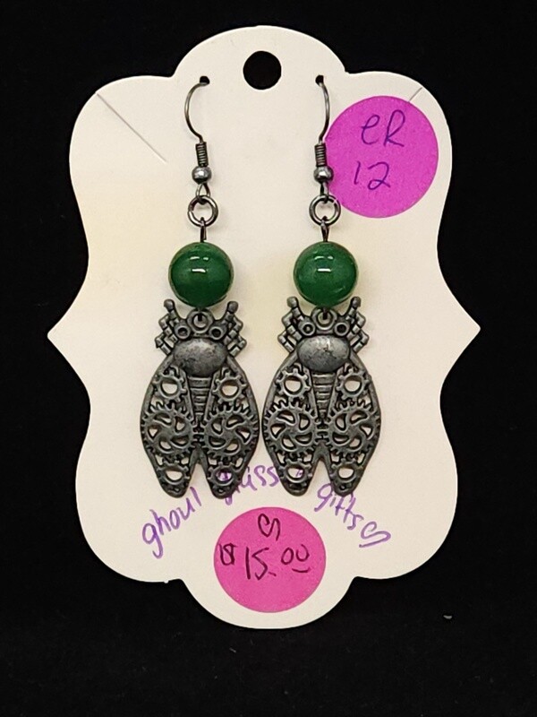 Jade Cicada Earrings (ER12)