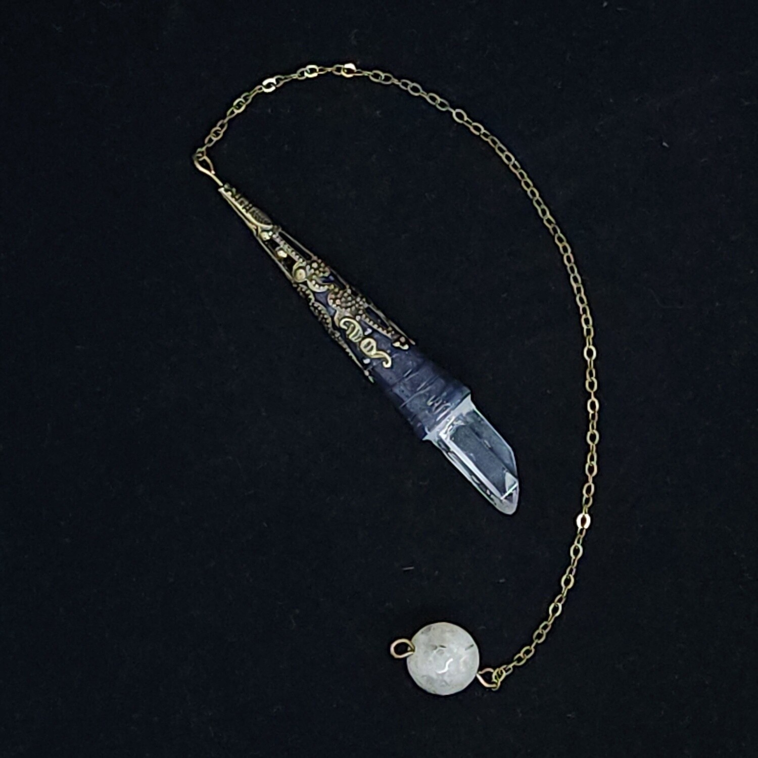 Quartz-Tipped Quilled Pendulum (#20015)