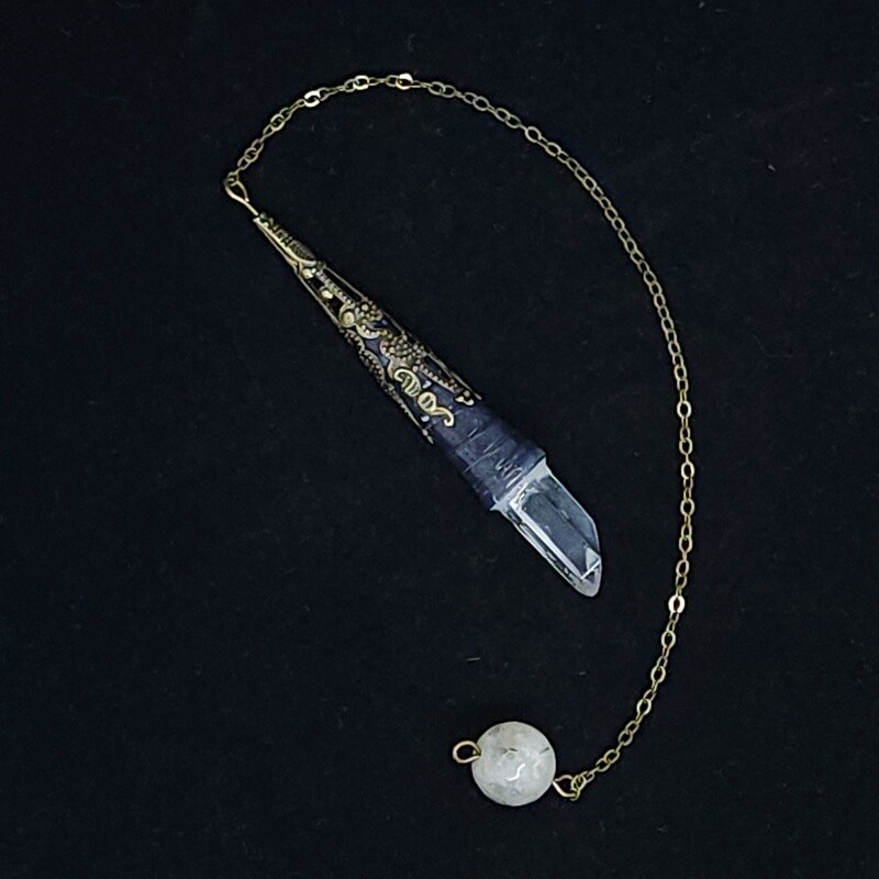 Quartz-Tipped Quilled Pendulum (#20015)