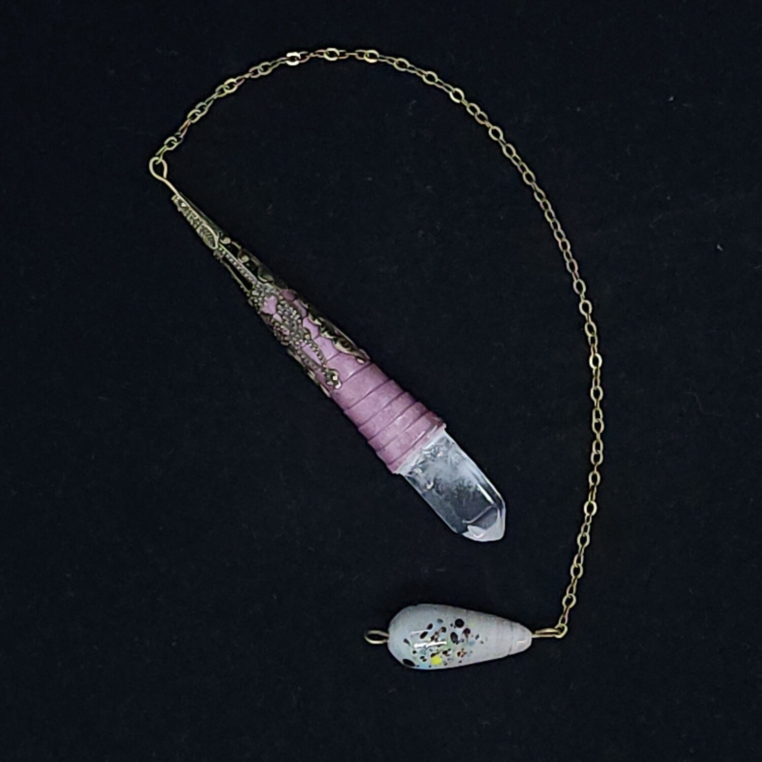 Quartz-Tipped Quilled Pendulum (#20018)