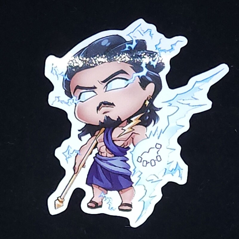 Little Olympus Zeus Sticker