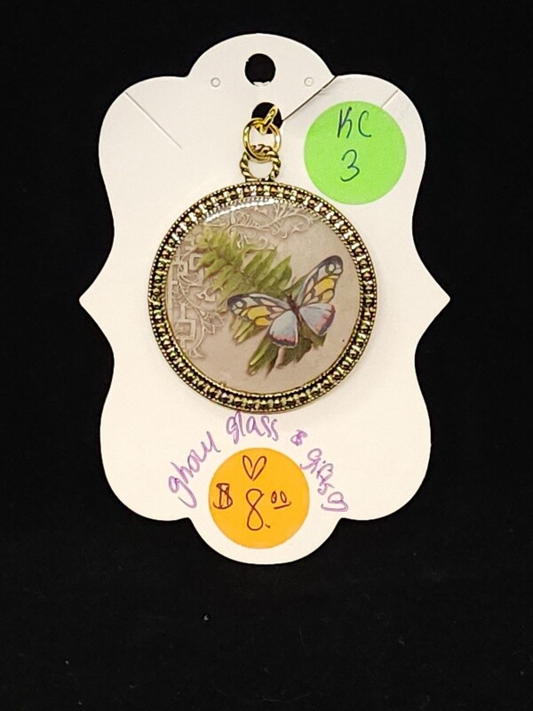 Vintage Butterfly Keychain (KC3)