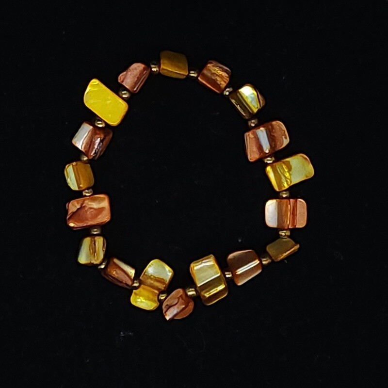 Orange Shell Bracelet