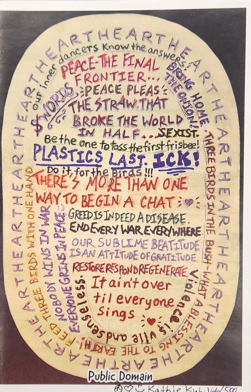 "Peace On Earth" 'zine by Kathie Kuhn