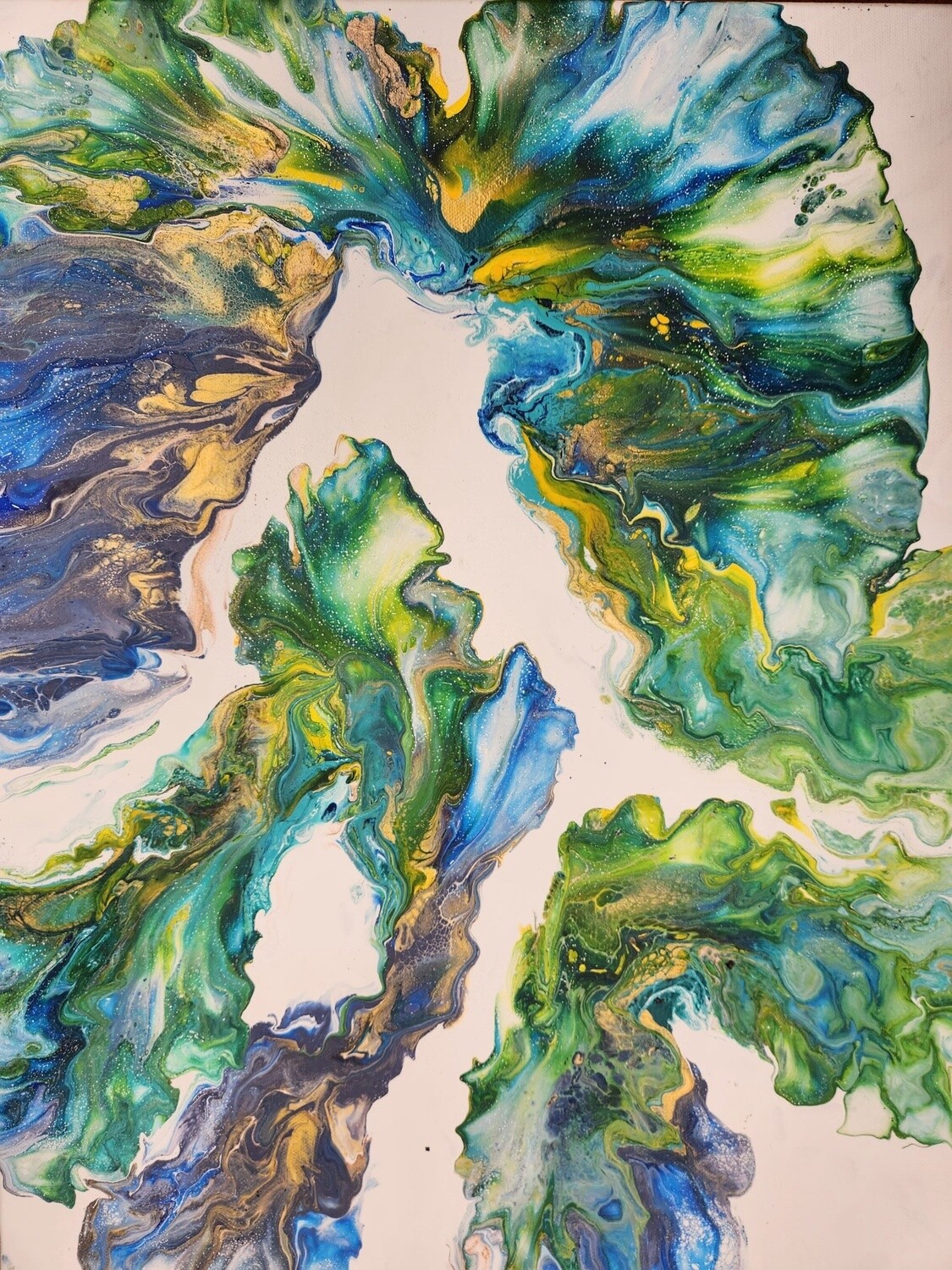 "Green Flow" painting