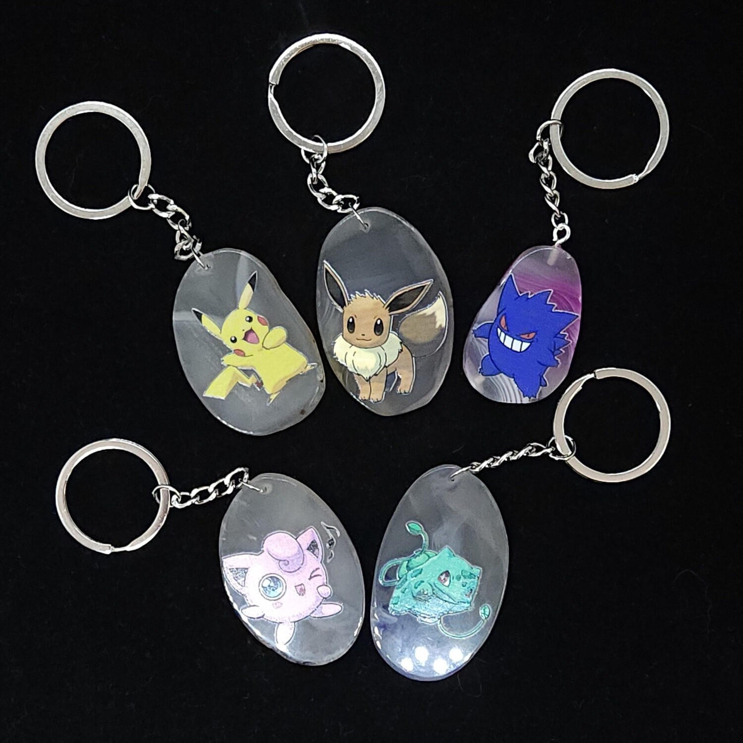 Cartoon Agate Keychains