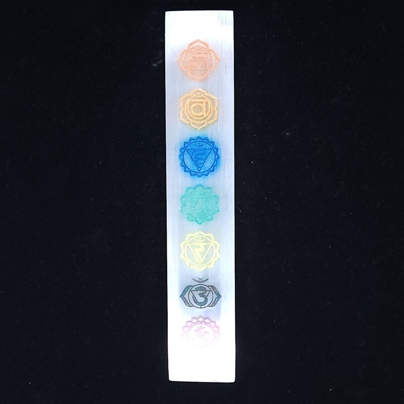 Chakra Selenite Bar