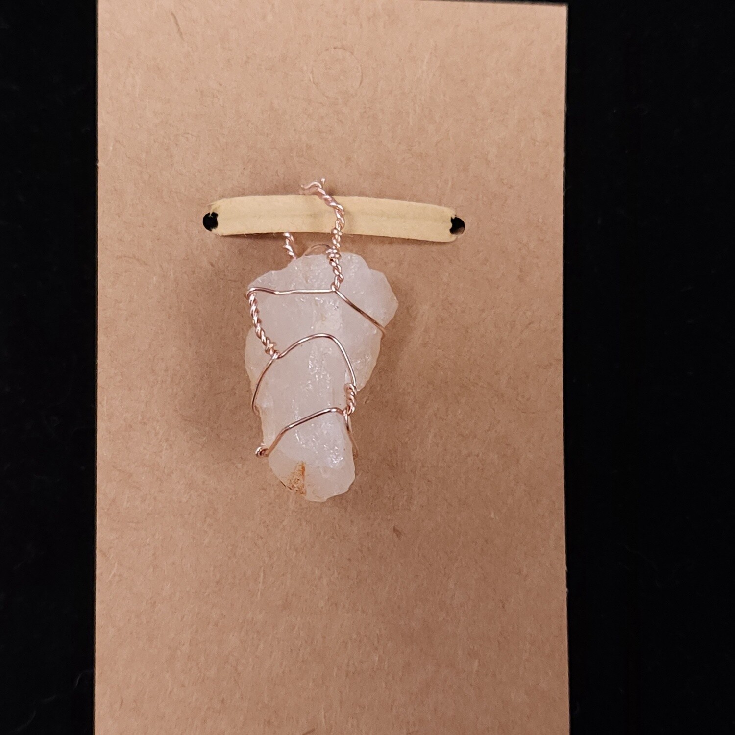 Wrapped Quartz Pendant