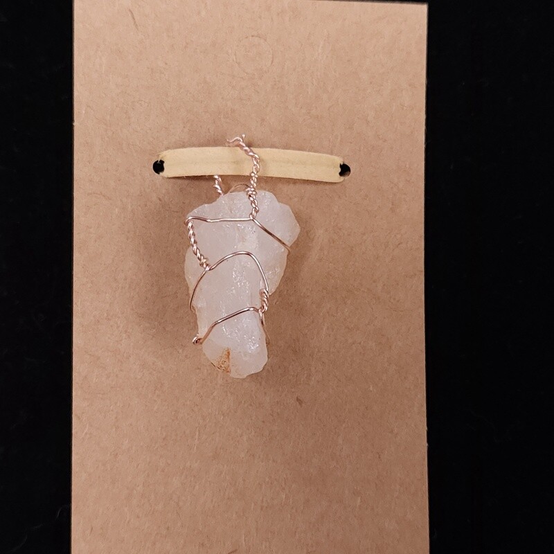 Wrapped Quartz Pendant