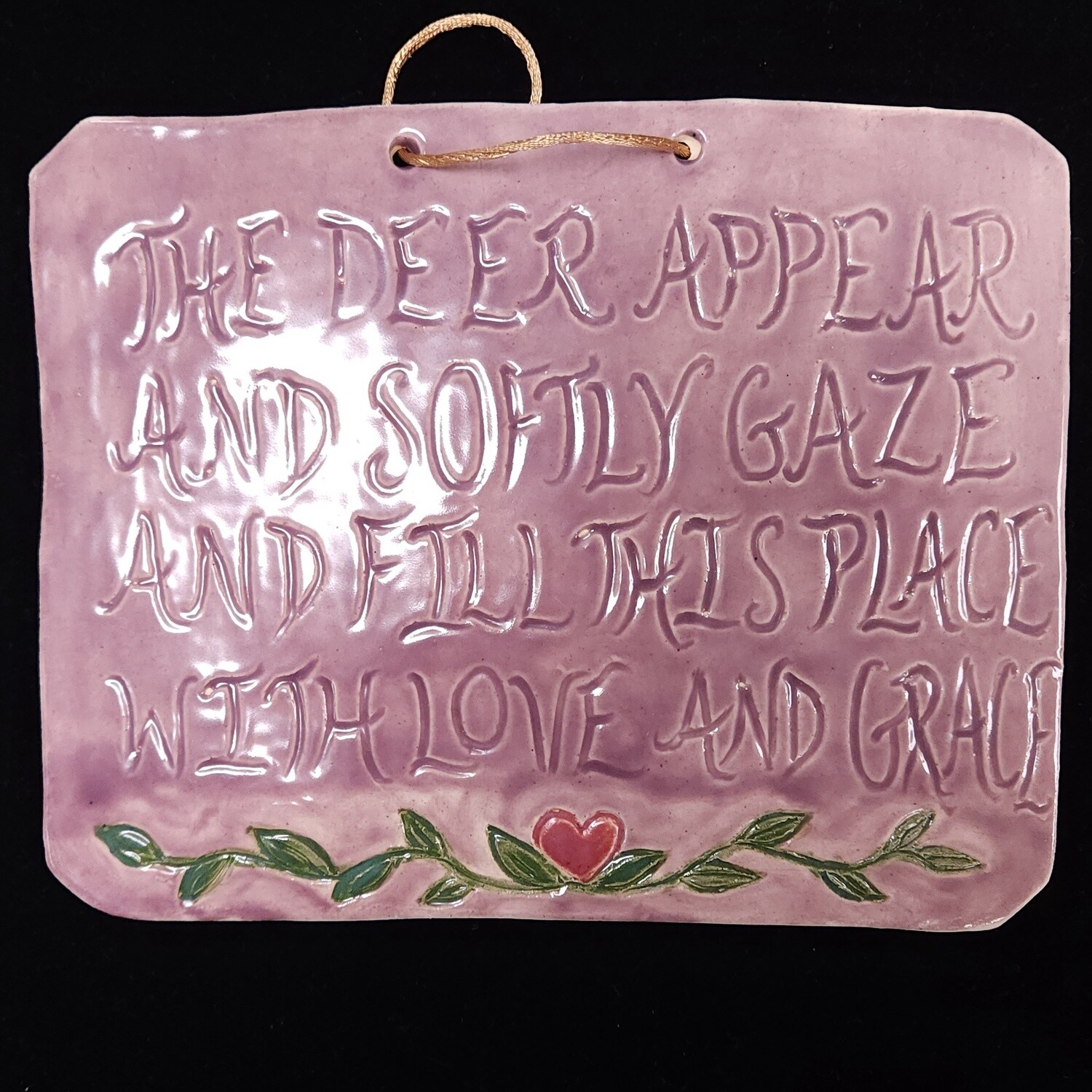 The Deer Appear Plaque