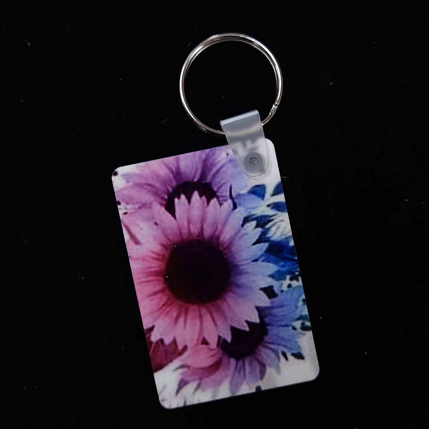Purple Flowers Keychain