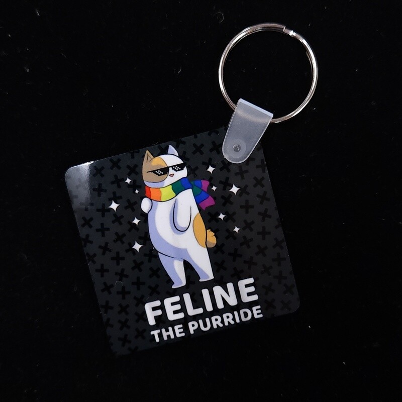 Feline Purride Keychain