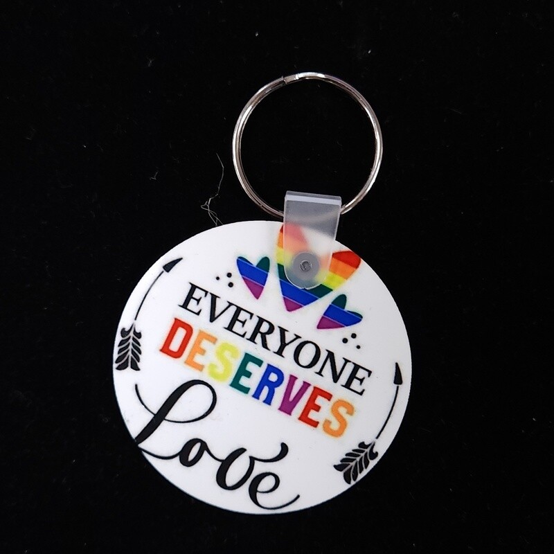 Love Everyone Keychain