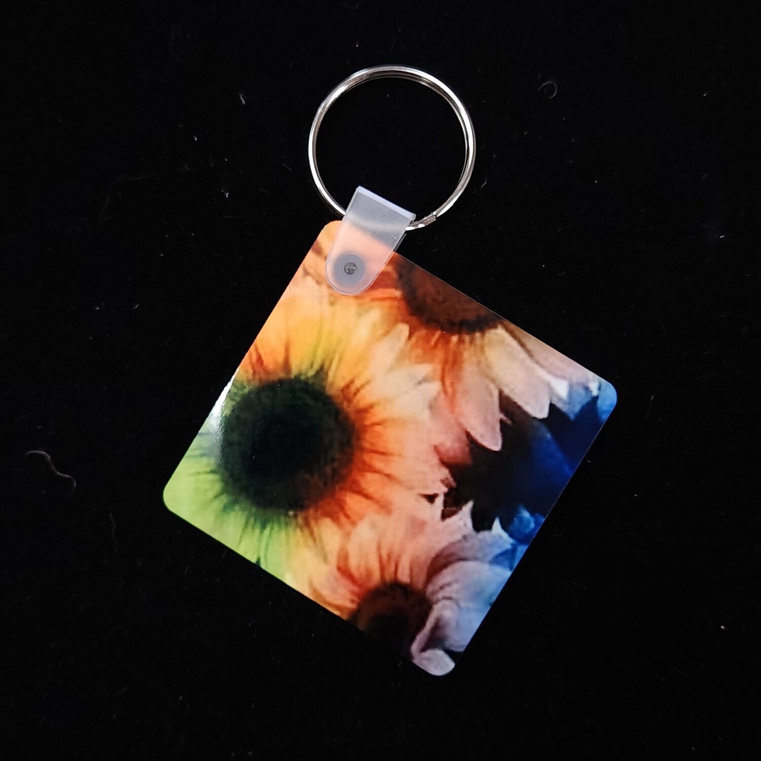 Rainbow Flowers Keychain