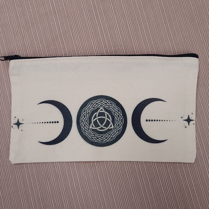 Triple Moon Triquetra Pouch