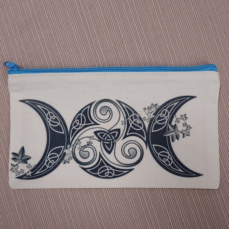Triple Moon Triskele Pouch