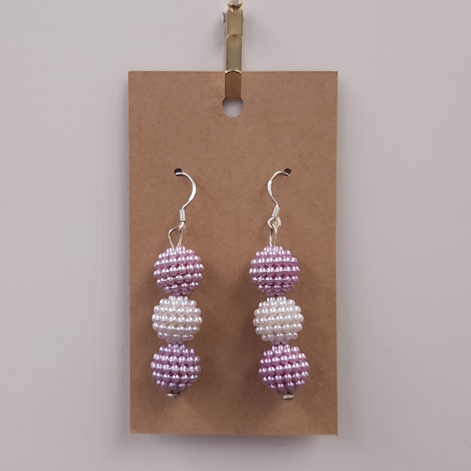Lilac Pouf Earrings
