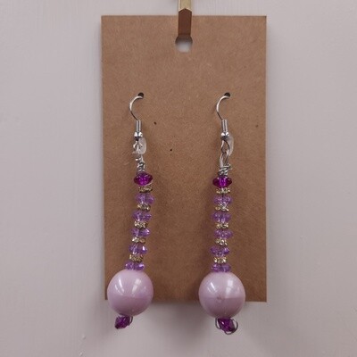 Lavender Bauble Earrings