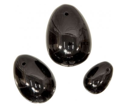 Drilled Obsidian Eggs