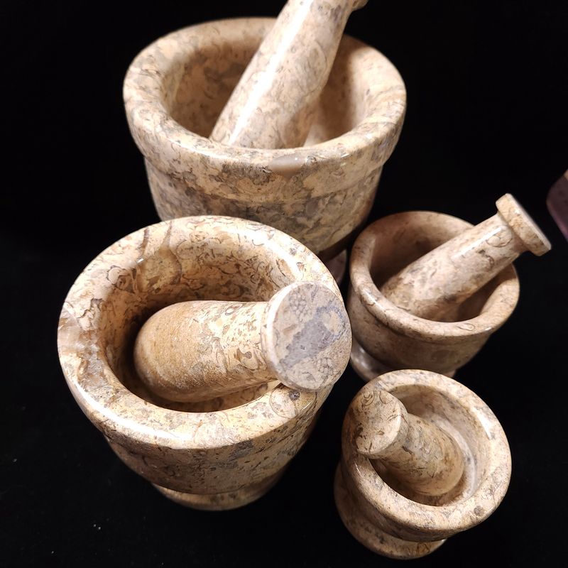 Fossil Jasper Mortar & Pestle