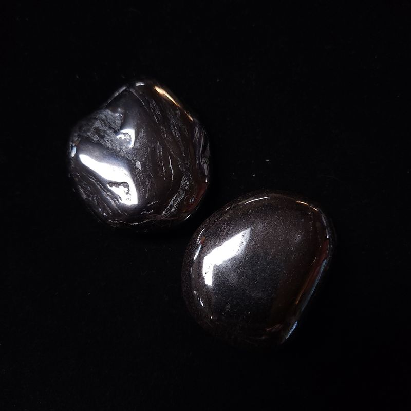 Hematite Palm Stone