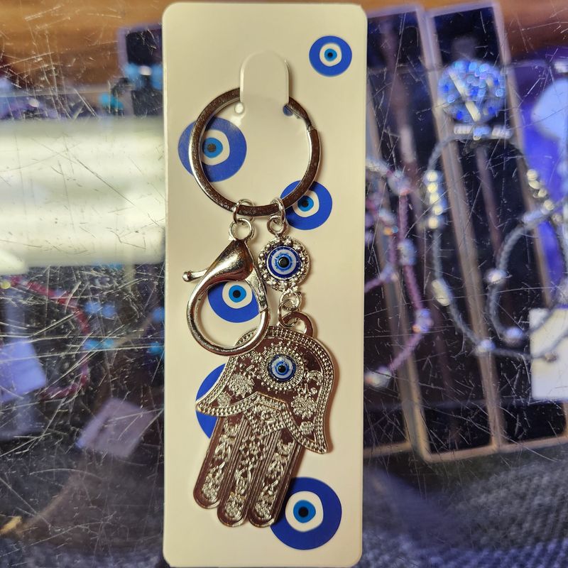 Evil Eye Hamsa Keychain