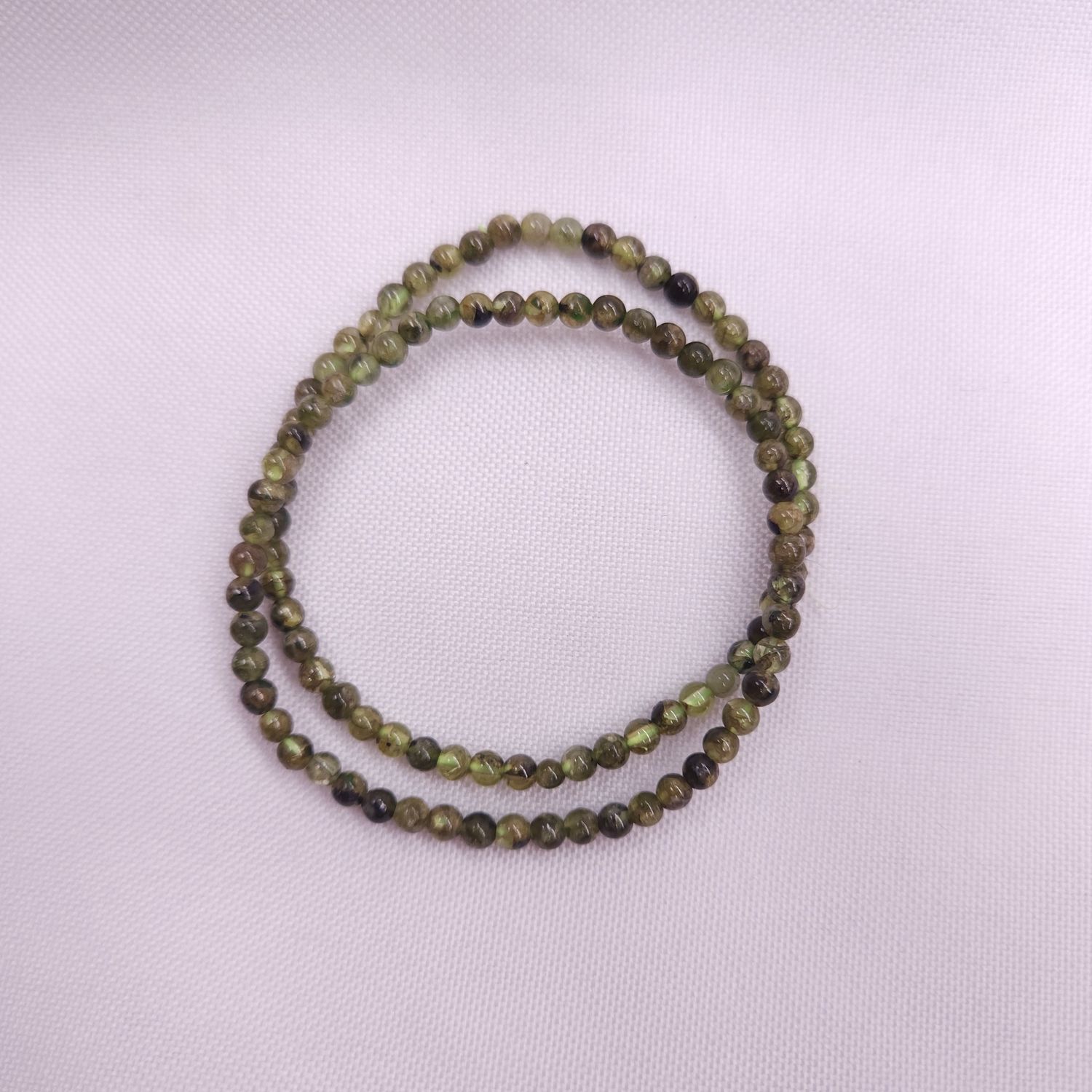 Crystal Bracelets - Peridot, 4 mm