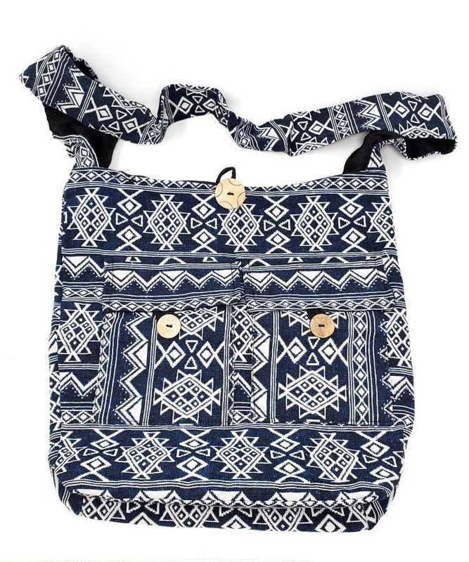 Cotton Woven Shoulder Bag