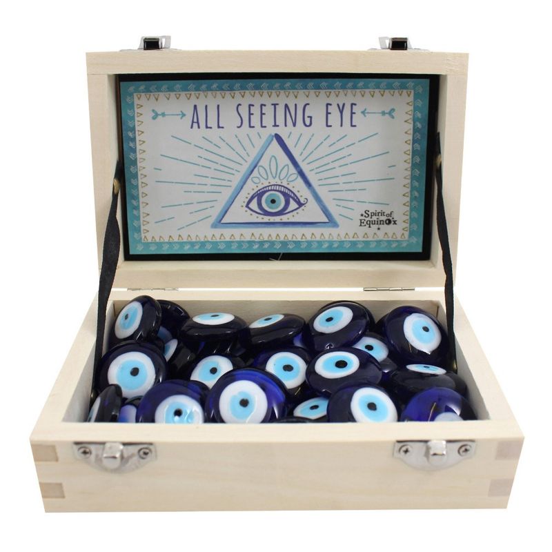 Glass Evil Eye 48-ct Box