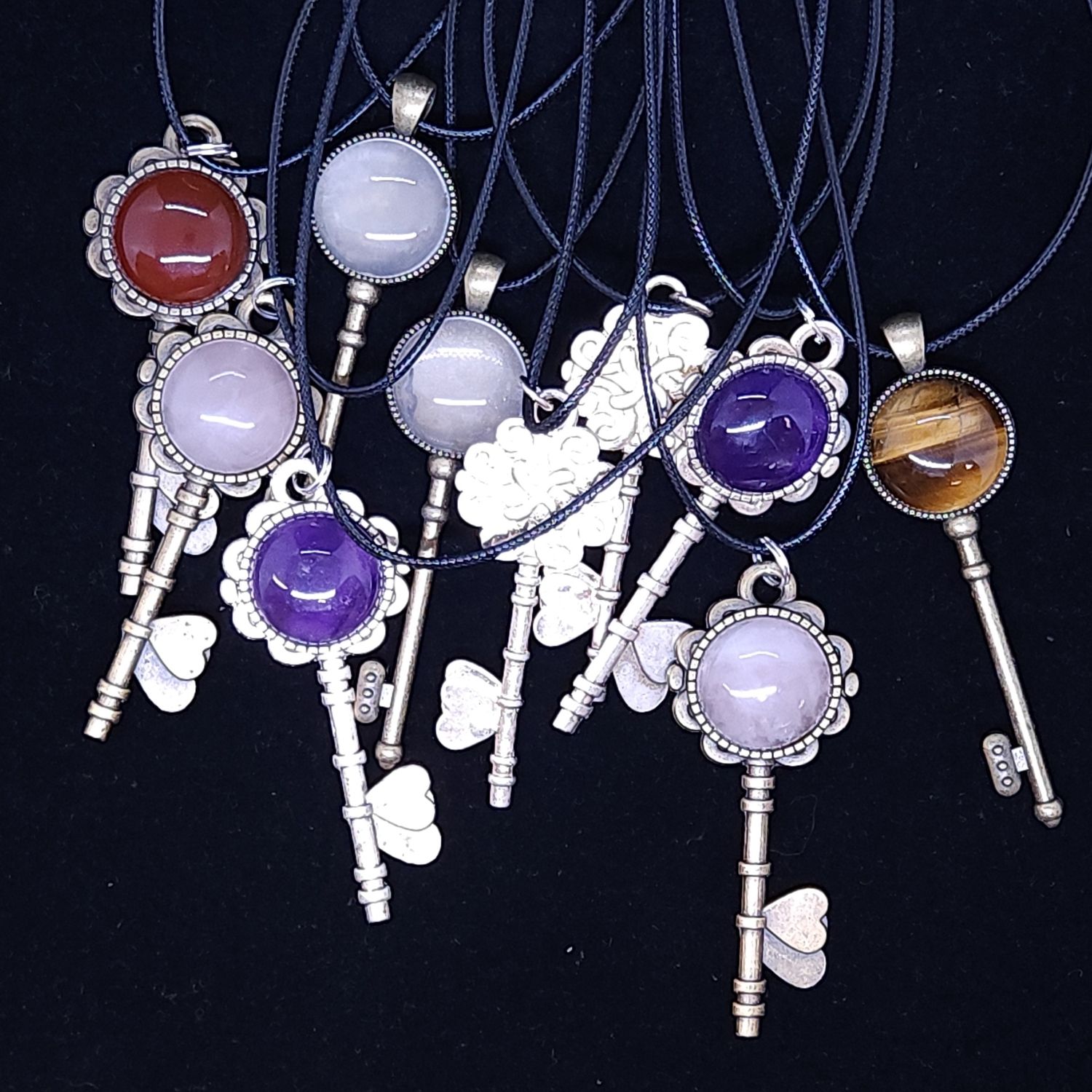 Crystal Key Necklaces