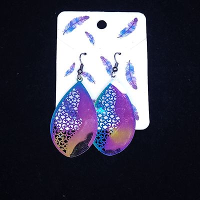 Iridescent Teardrop Earrings Iridescent Teardrop Earrings