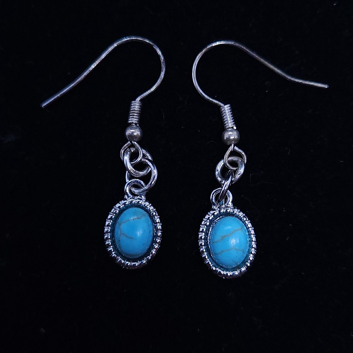 Wagnerite Cabochon Earrings