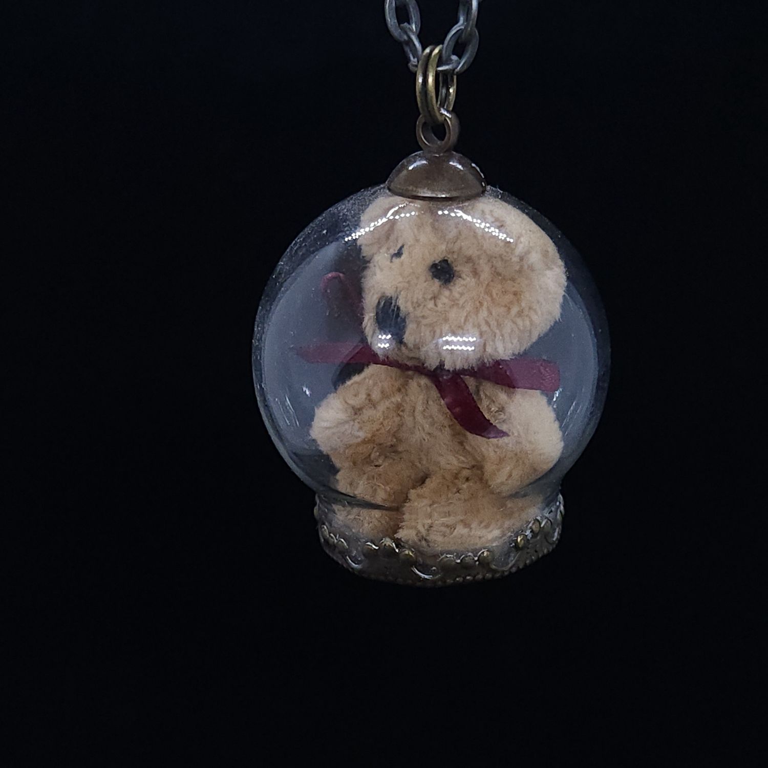 Bear in a Bubble Necklace