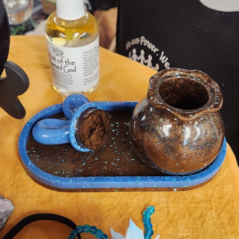 Starlit Cauldron Tray and Jar Set