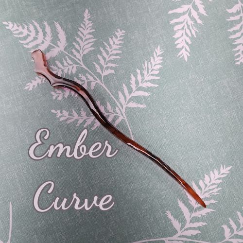 Enchanted Resin Hair Sticks, Style: Ember Curve
