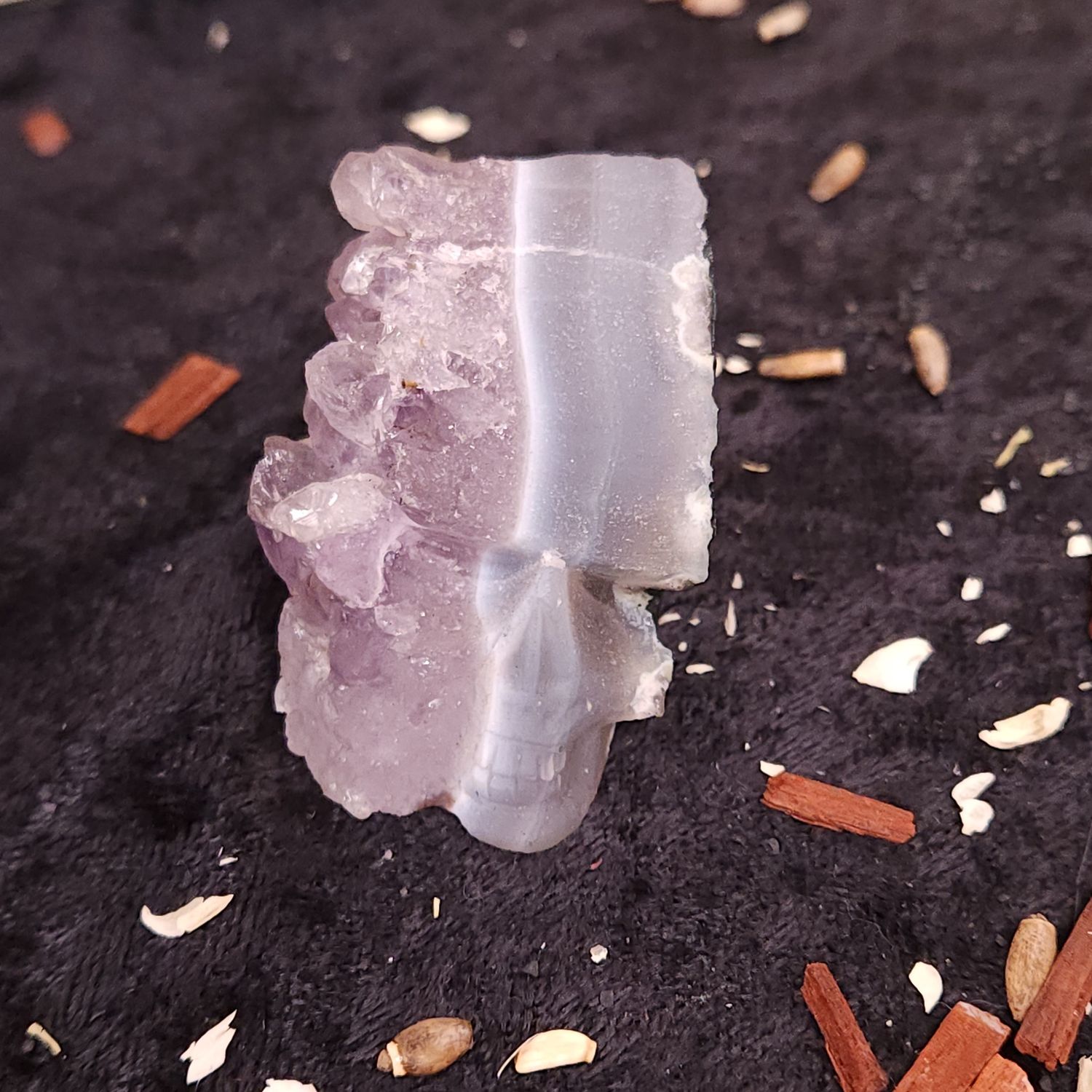 Veilwalker Amethyst Skull Druze