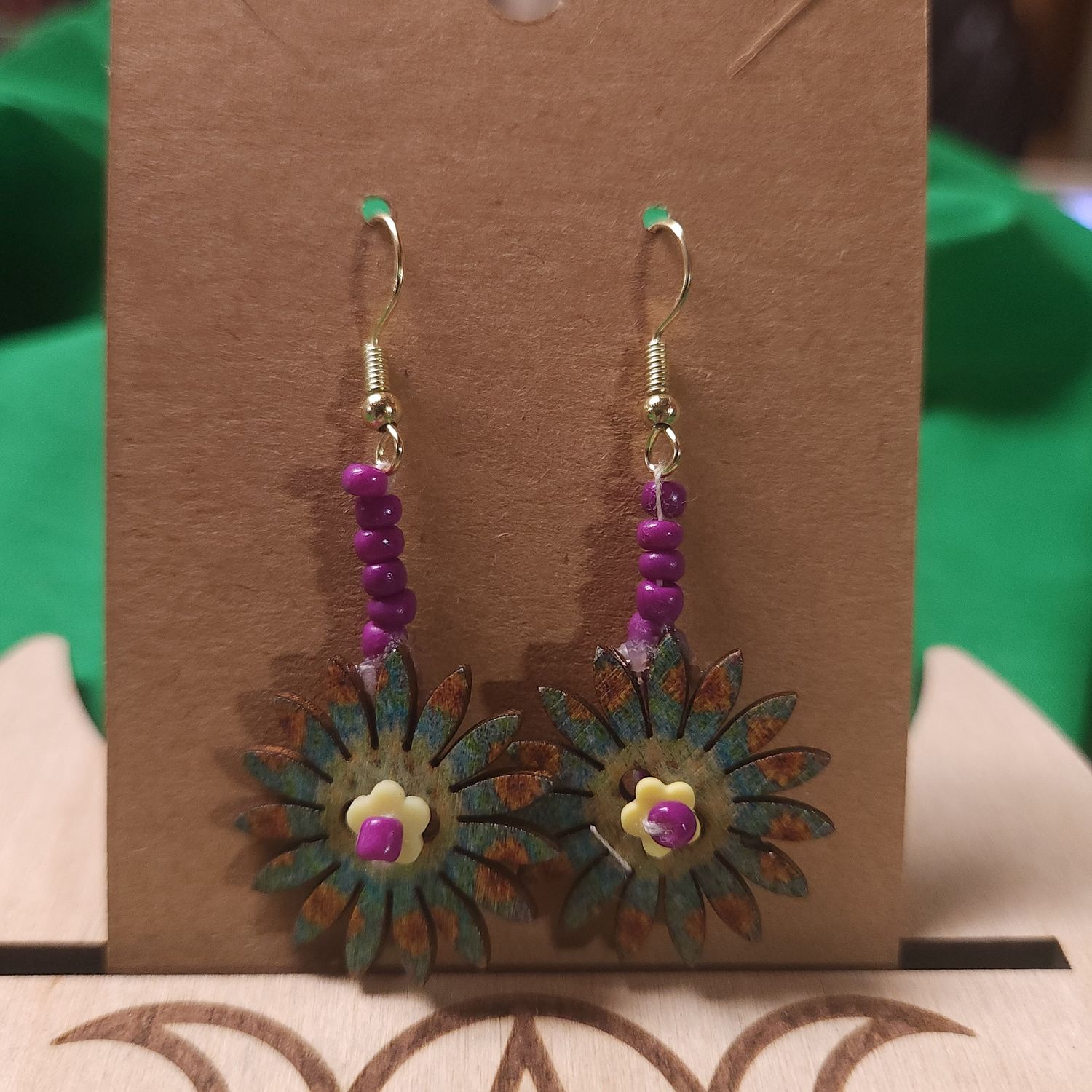 Wild Bloom Earrings — Purple Daze