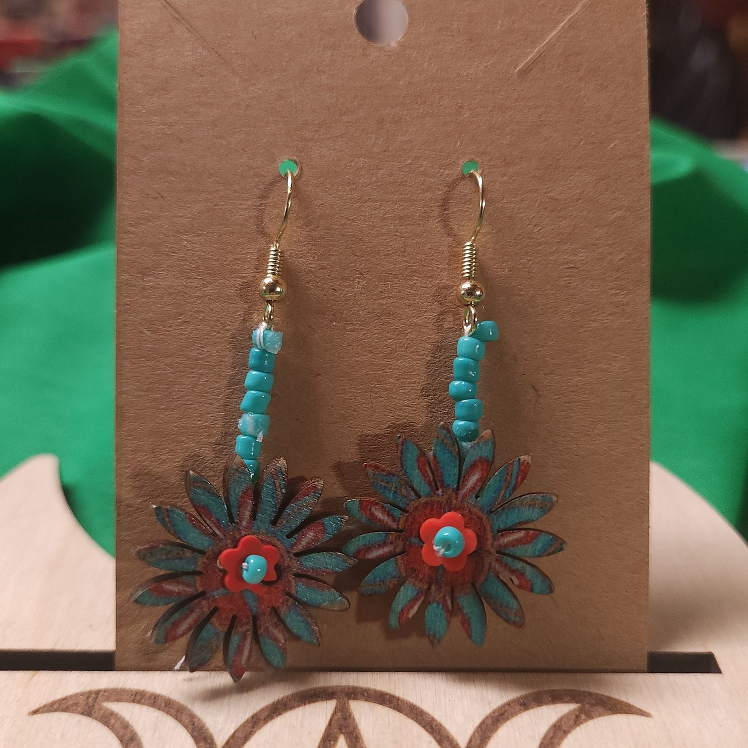 Wild Bloom Earrings — Ocean Blossom