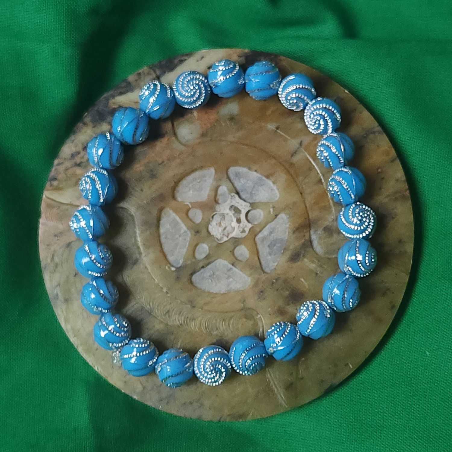 Spiral Storm Bracelet — Blue Lightning