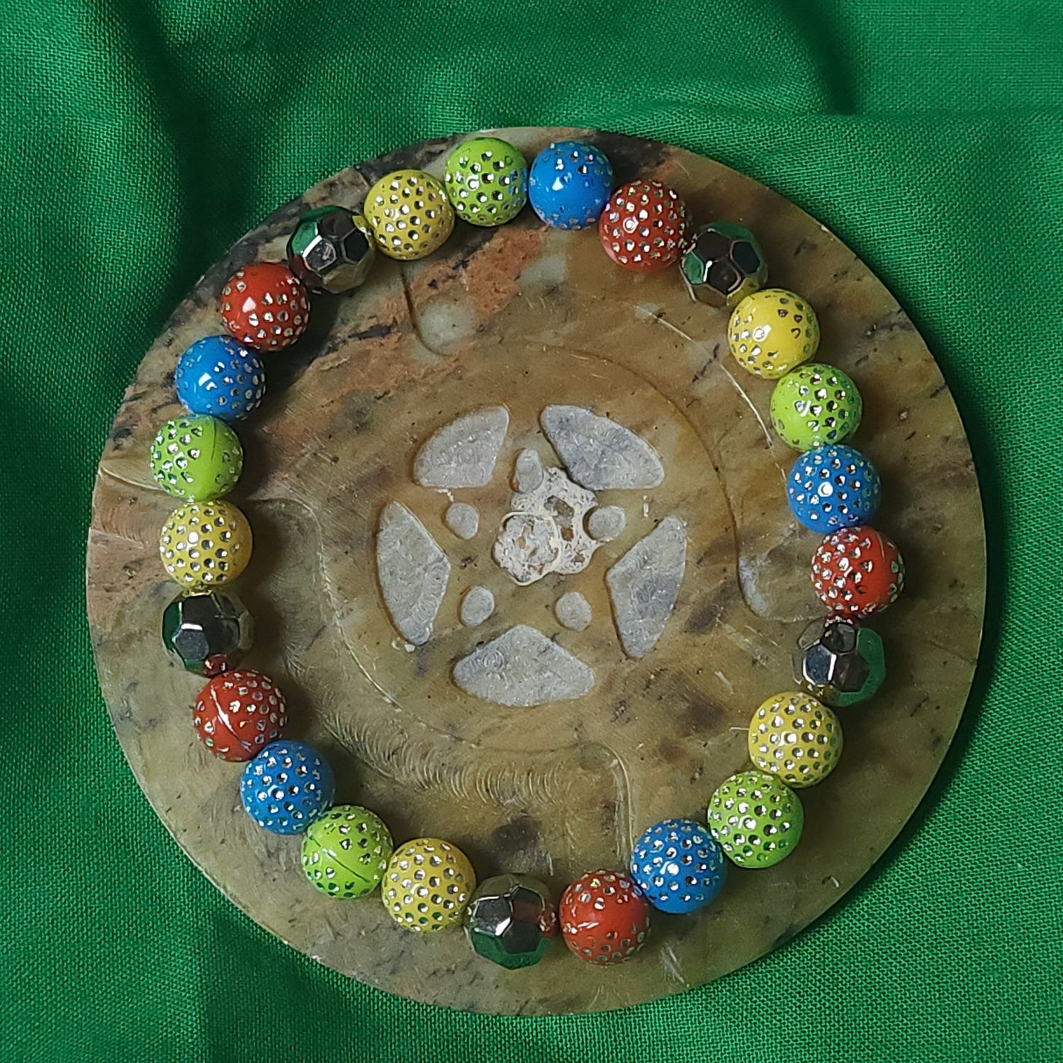 Disco Armor Bracelet — Chrome Carnival