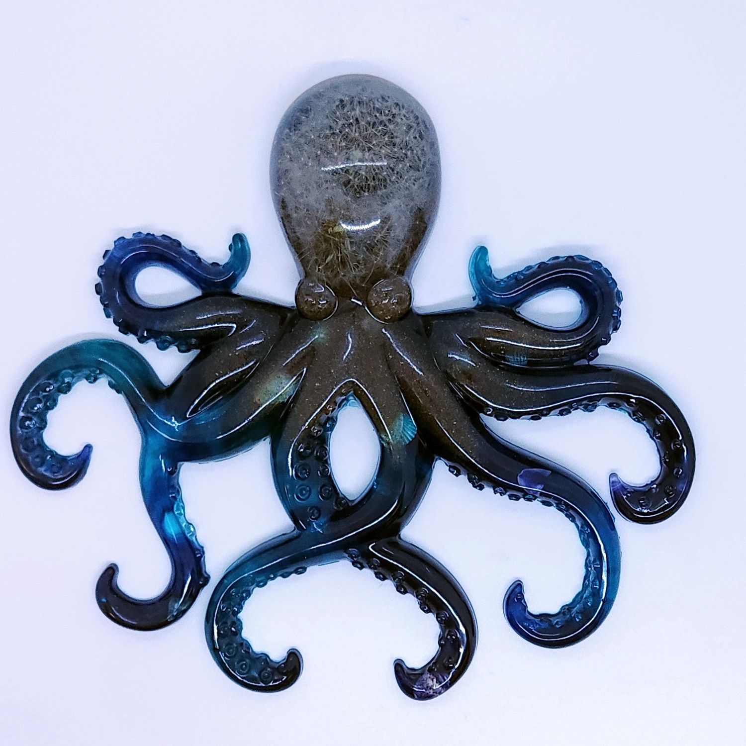 Aether Kraken — Ocean Spirit Octopus with Dandelion Crown