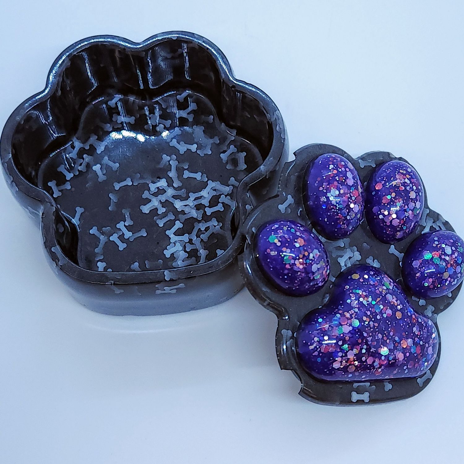 Cosmic Paw Trinket Box — Sparkle Pup Storage with Starry Bones