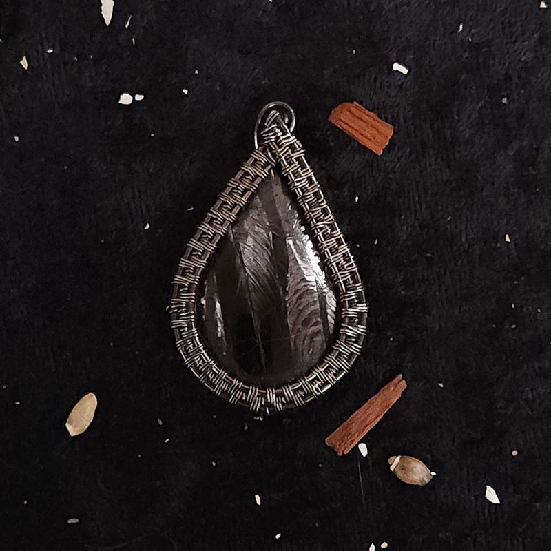 Night Warden Tourmaline Shield Pendant