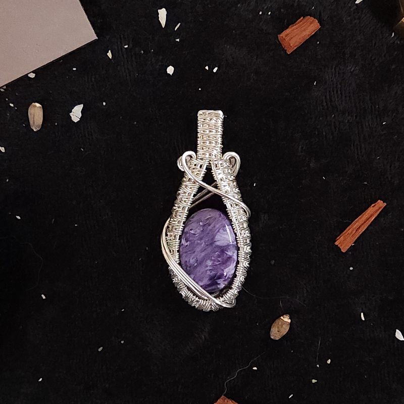 Storms of Siberia Charoite Pendant